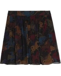Zadig & Voltaire - Pleated Horse-Print Skirt - Lyst