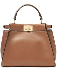 Fendi - Peekaboo Leather Mini Bag - Lyst