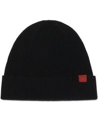 Kiton - Logo-Patch Ribbed Beanie Hat - Lyst