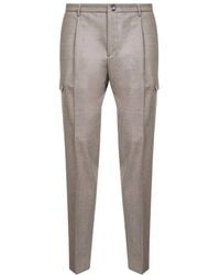 Tagliatore - Broek Met Geplooide Klepzak - Lyst