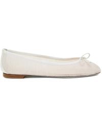 Aquazzura - Voile Bow-Detail Ballet Flats - Lyst