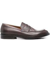 Eleventy - Penny Leather Loafers - Lyst