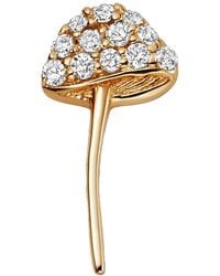 Loquet London - 18Kt Mushroom Diamond Pendant Necklace - Lyst