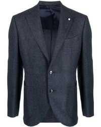 Luigi Bianchi - Mélange-Effect Single-Breasted Blazer - Lyst