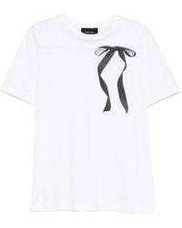 Simone Rocha - T-Shirt mit Schleifen-Print - Lyst
