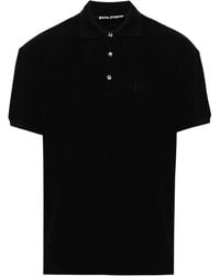 Palm Angels - Logo-embroidered Cotton Polo Shirt - Lyst