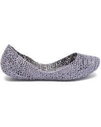 Melissa - Glitter Cut-Out Ballet Flats - Lyst