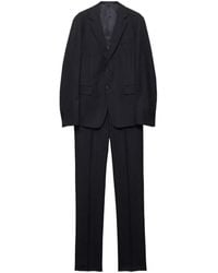 Prada - Costume En Laine À Veste À Simple Boutonnage - Lyst