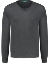 Zanone - V-Neck Sweater - Lyst
