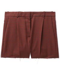 BOTTER - Fine-checked Wool Shorts - Lyst