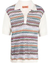 Missoni - Zigzag Knit Polo Shirt - Lyst