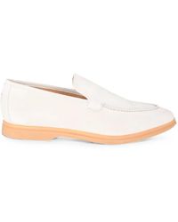 Eleventy - Suede Slip-On Loafers - Lyst