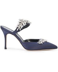 Manolo Blahnik - Lurum 90Mm Mules - Lyst