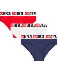 DIESEL - Slips Met Logo-Jacquard (Set Van Twee) - Lyst