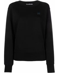 Acne Studios - Patch-detail Organic Cotton Sweater - Lyst