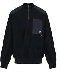 Moose Knuckles - Half-Zip Panelled Sweater - Lyst