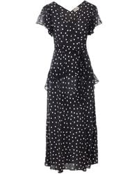 RIXO London - Evie Bohemia Polka Dot Silk Maxi Dress - Lyst