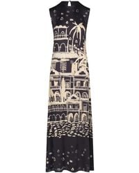Johanna Ortiz - Maxi-Jurk Met Print - Lyst