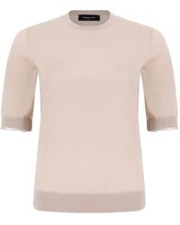 Fabiana Filippi - Fine-Knit Short-Sleeve Sweater - Lyst