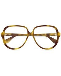 Chloé - Salomé Tortoiseshell-Effect Geometric-Frame Glasses - Lyst