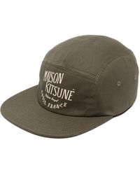 Maison Kitsuné - Logo-print Cotton Cap - Lyst