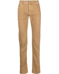 Jacob Cohen - Mid-rise Cotton Chino Trousers - Lyst
