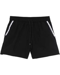 Moschino - Drawstring Logo Swim Shorts - Lyst