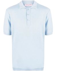 Orlebar Brown - Textured-Knit Polo Shirt - Lyst