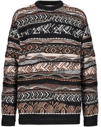 Laneus - Fairisle-Pattern Crew-Neck Sweater - Lyst