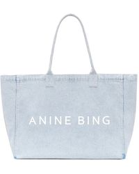 Anine Bing - Logo Cotton Tote Bag - Lyst