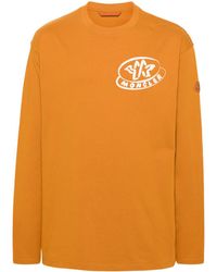 Moncler - Logo-print Cotton Sweatshirt - Lyst