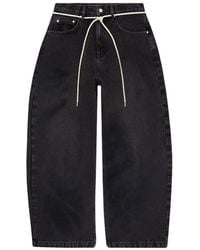 About Blank - Wide-Leg Drawstring-Waist Jeans - Lyst