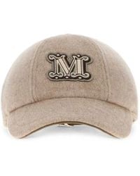 Max Mara - Cashmere Drap Baseball Cap - Lyst