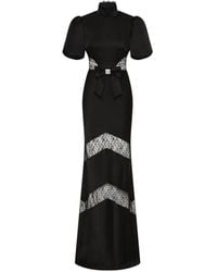 Rebecca Vallance - Noire Short Sleeve Gown - Lyst