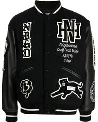 Neighborhood - Logo-Patch Varsity Jacket - Lyst