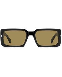 DSquared² - Iconique Rectangle-Frame Sunglasses - Lyst