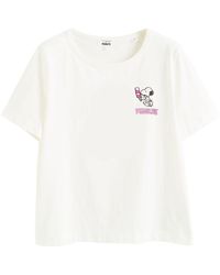 Chinti & Parker - Embroidered Peanuts Motif Organic Cotton T-shirt - Lyst