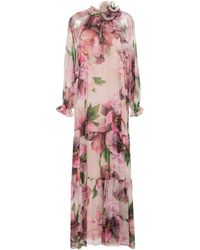 Nissa - Floral-print Maxi Dress - Lyst