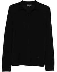 Emporio Armani - Polo-Neck Long-Sleeve Sweater - Lyst