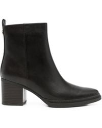 MICHAEL Michael Kors - Logo-Plaque Block-Heel Ankle Boots - Lyst