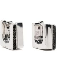 Tom Wood - Sterling Step Spinel Huggie Earrings - Lyst