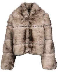 Apparis - Sai Faux Mink Short Coat - Lyst