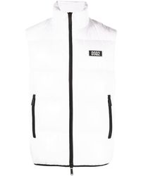 DSquared² - Logo-print Quilted Gilet - Lyst