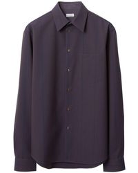 Burberry - Long Sleeved Buttoned Striped Shirt - Lyst