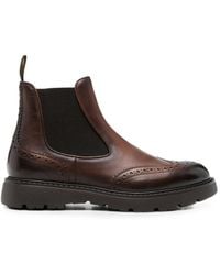 Doucal's - Brogue-Detail Chelsea Boots - Lyst