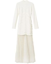Twinset - Tulle Knit Maxi Dress - Lyst