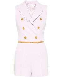 Elisabetta Franchi - Mono corto con doble botonadura - Lyst