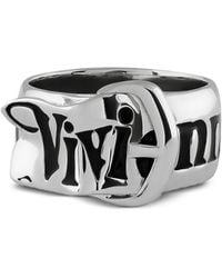 Vivienne Westwood - Ring Met Gegraveerde Gesp - Lyst
