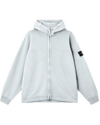 Stone Island - Compass-Badge Zip-Up Hoodie - Lyst