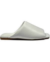 LA ROSE - Sabot Leather Sandals - Lyst